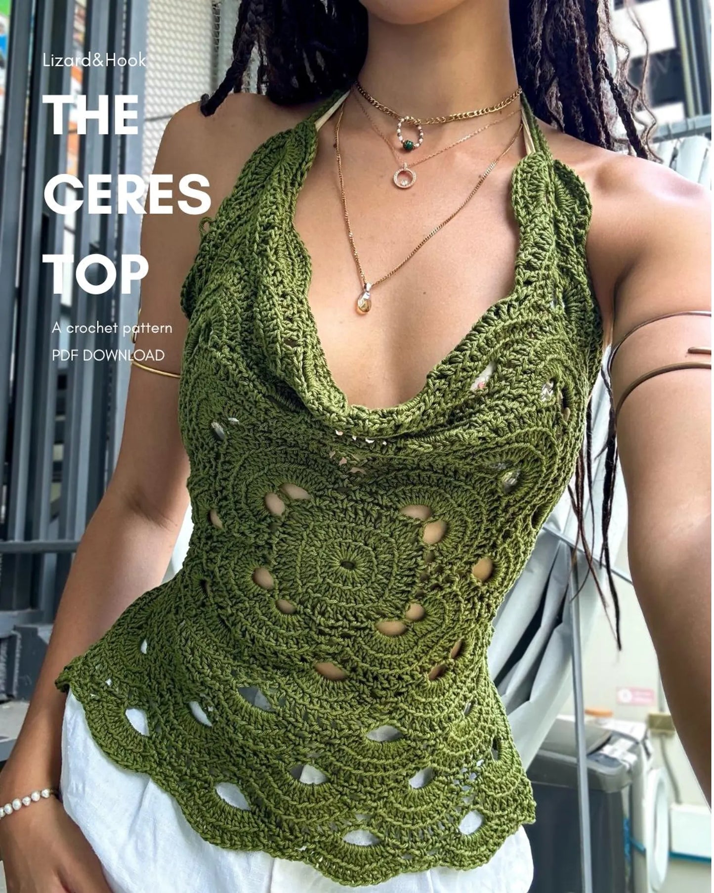 The Ceres Top Crochet Pattern Lizard&Hook
