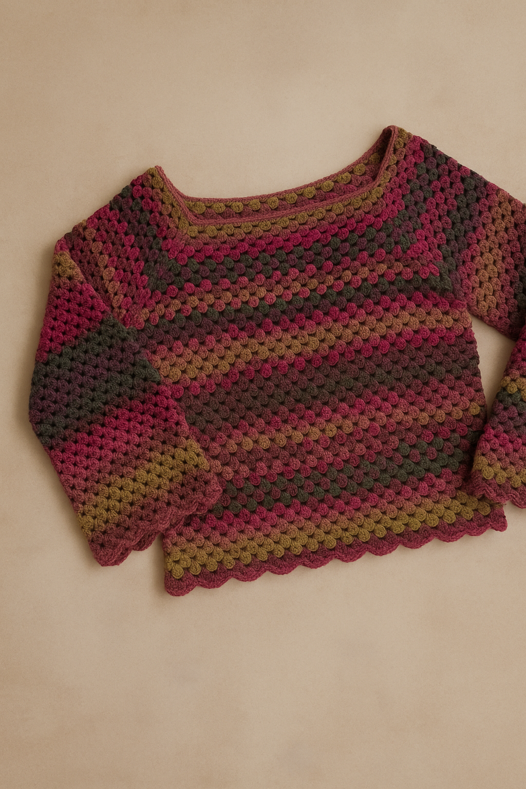 Vintage Glow Sweater Crochet Pattern