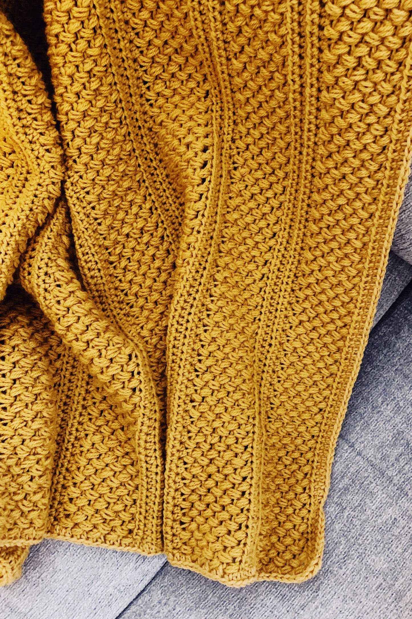 Finley Textured Blanket Crochet Pattern