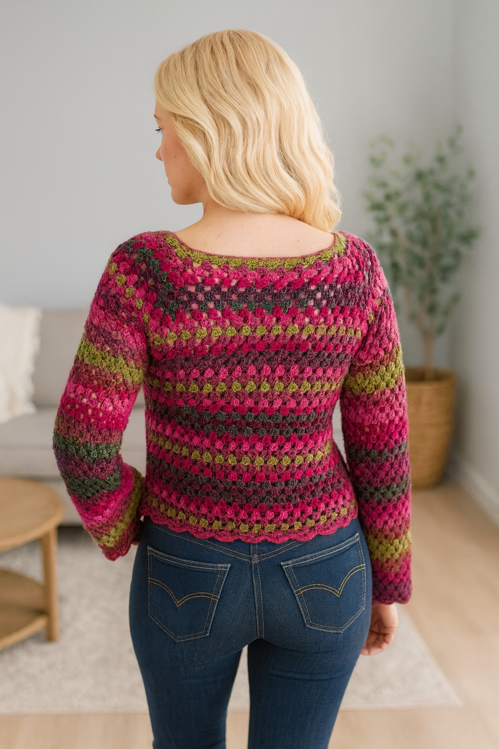 Vintage Glow Sweater Crochet Pattern
