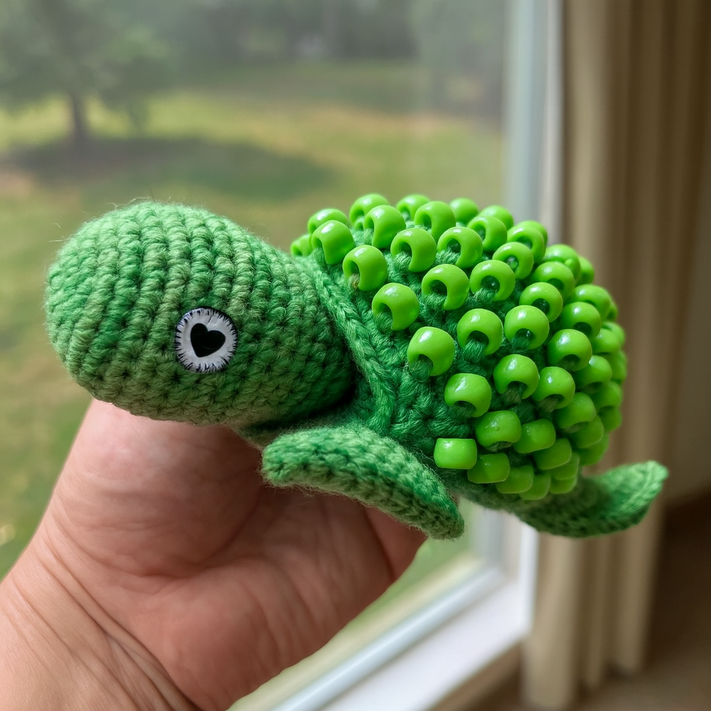 Interactive Crochet Turtle Sensory Toy Pattern