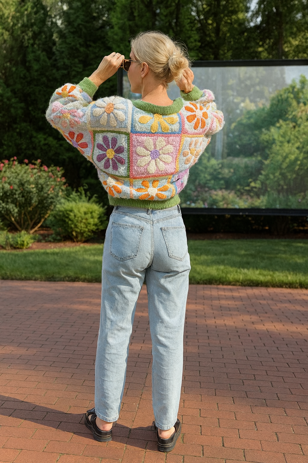 Mystery Retro Daisy Cardigan Crochet Pattern