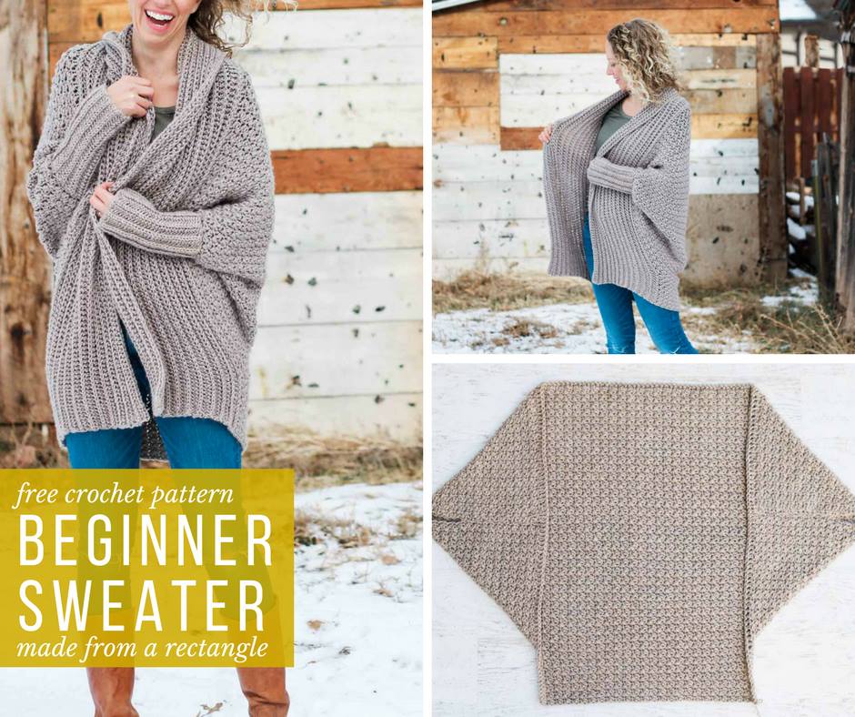 Beginner Oversized Sweater Crochet Pattern
