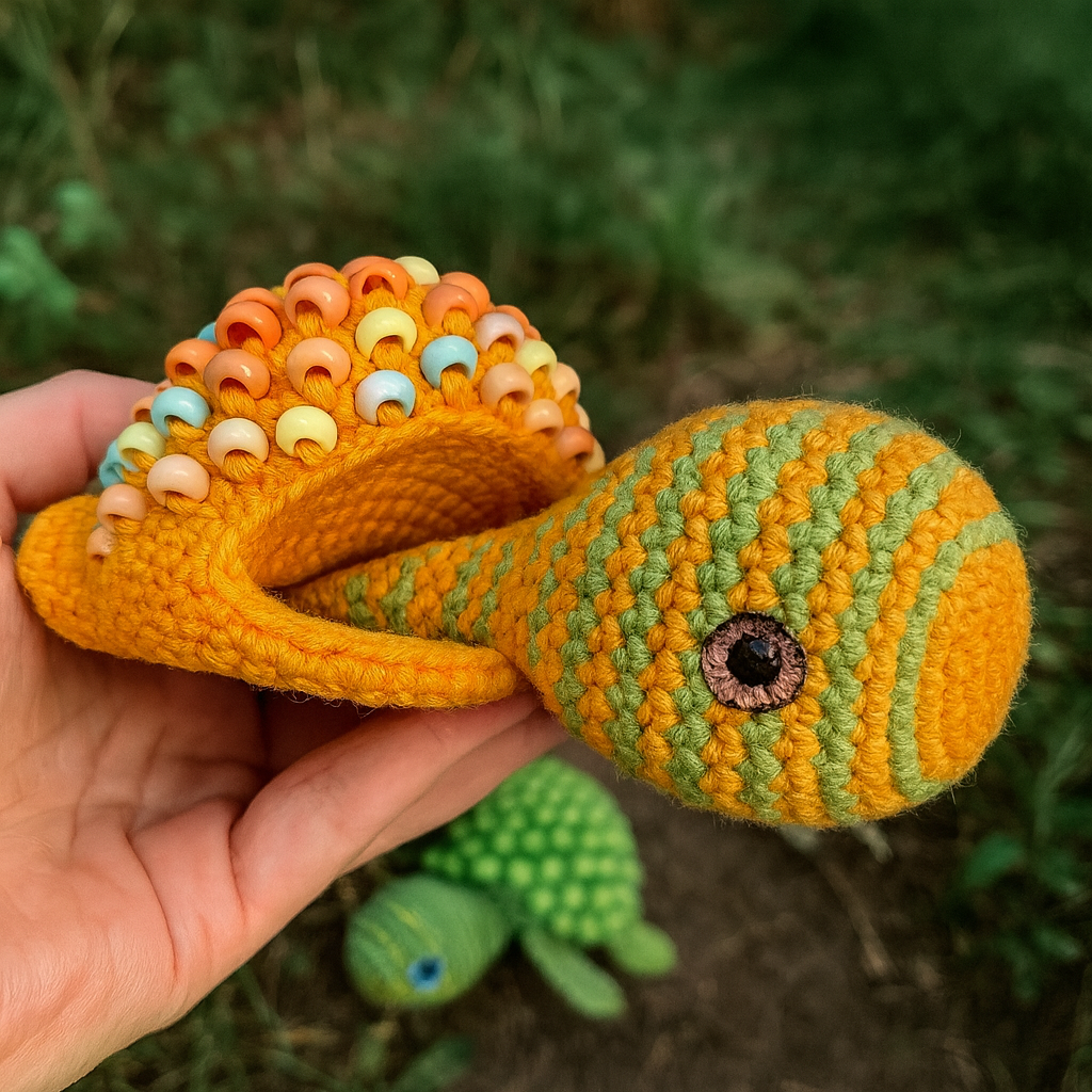 Interactive Crochet Turtle Sensory Toy Pattern