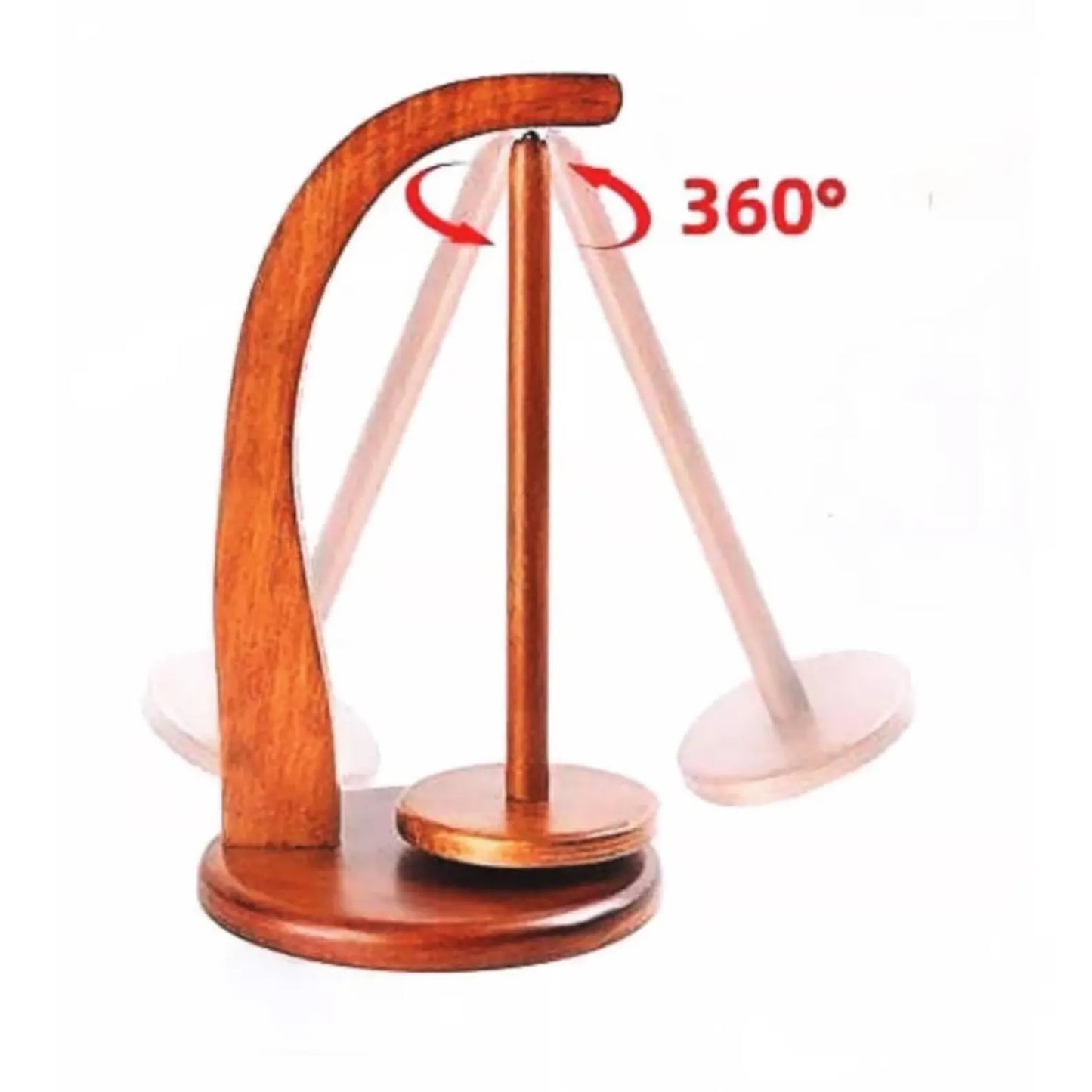 Magnetic Wooden Yarn Holder β Smooth, Tangle-Free Knitting &Crochet