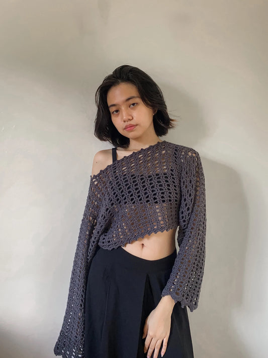Classic Mesh Sweater - Crochet Pattern