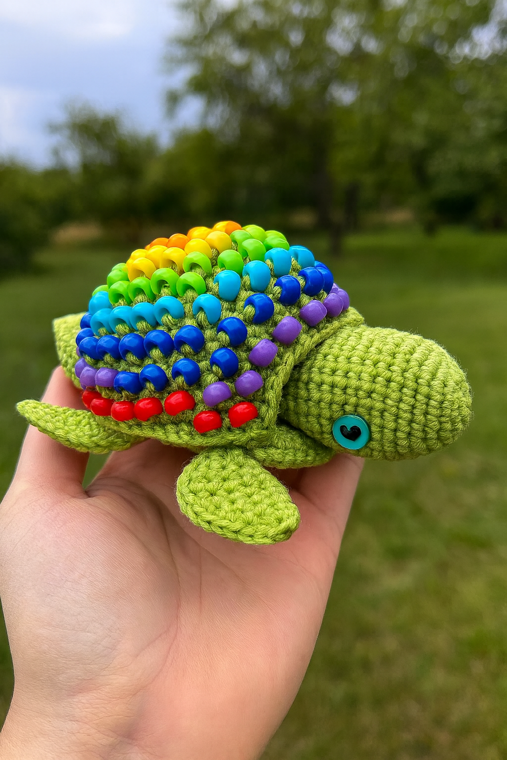 Interactive Crochet Turtle Sensory Toy Pattern