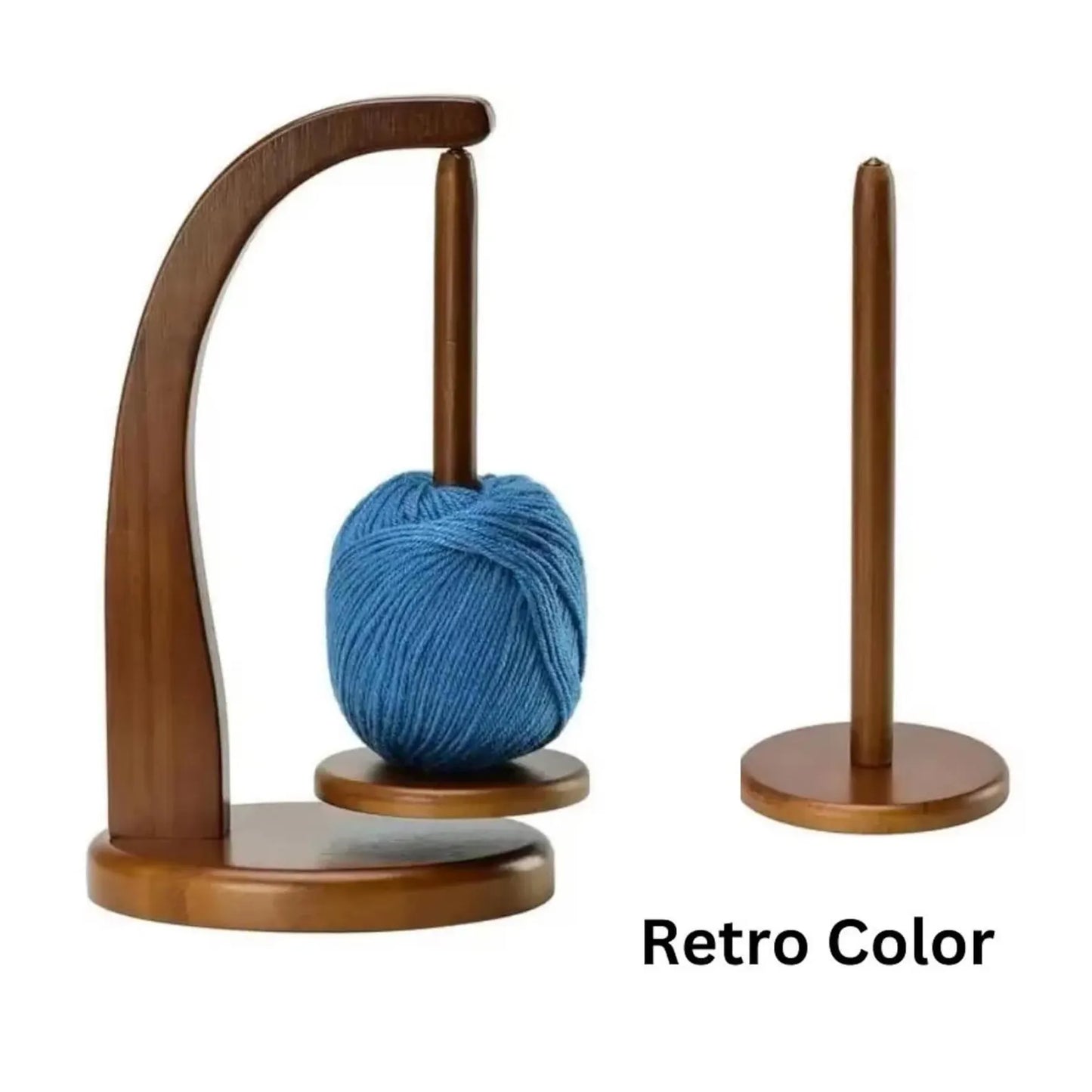 Magnetic Wooden Yarn Holder β Smooth, Tangle-Free Knitting &Crochet
