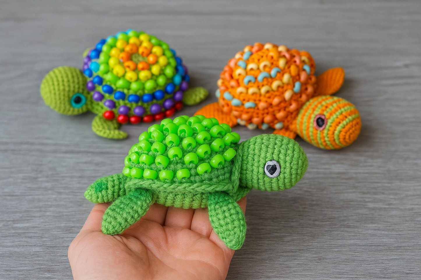Interactive Crochet Turtle Sensory Toy Pattern