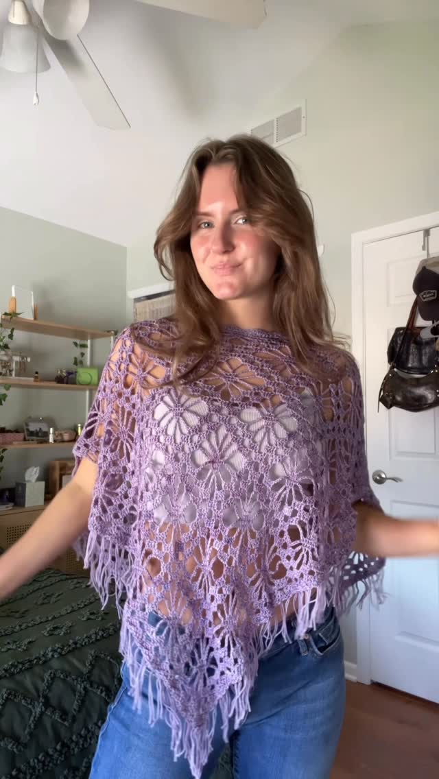 The Kyra Poncho Crochet Pattern