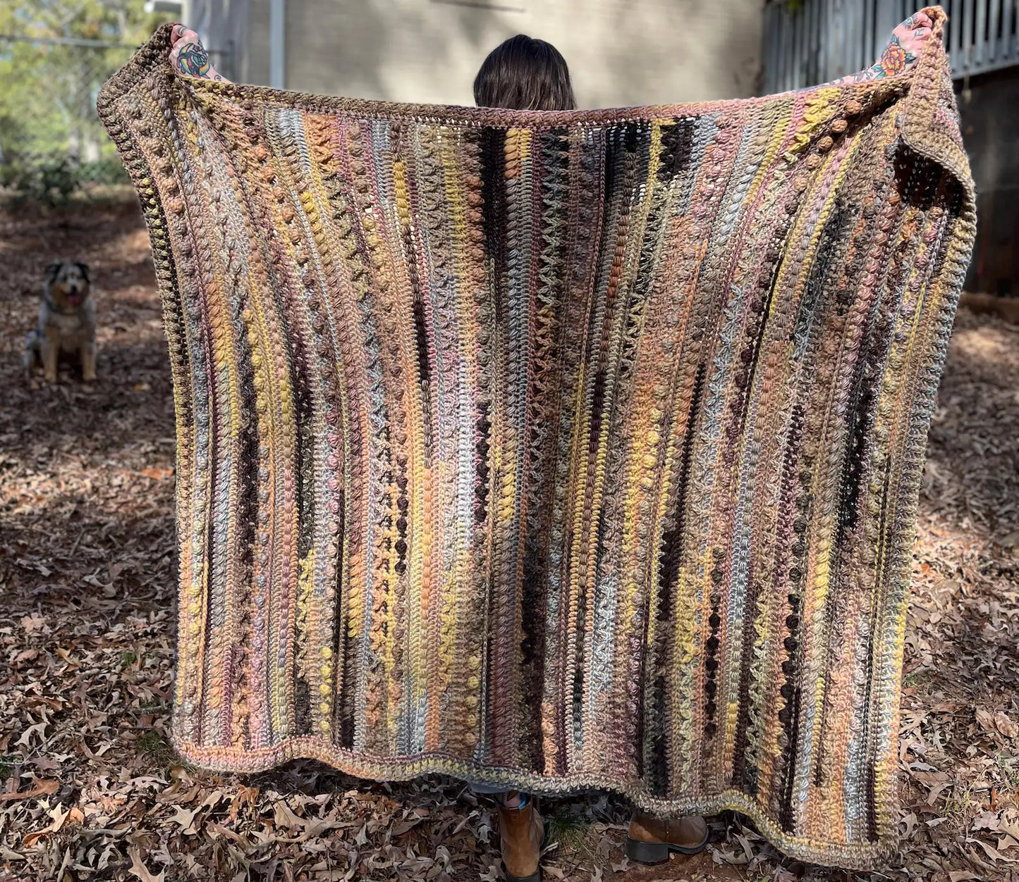 Modern Textured Blanket in 8 Sizes Crochet Pattern