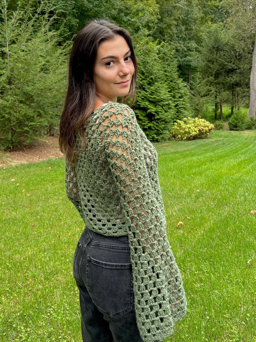 Vintage Granny Sweater Crochet Pattern