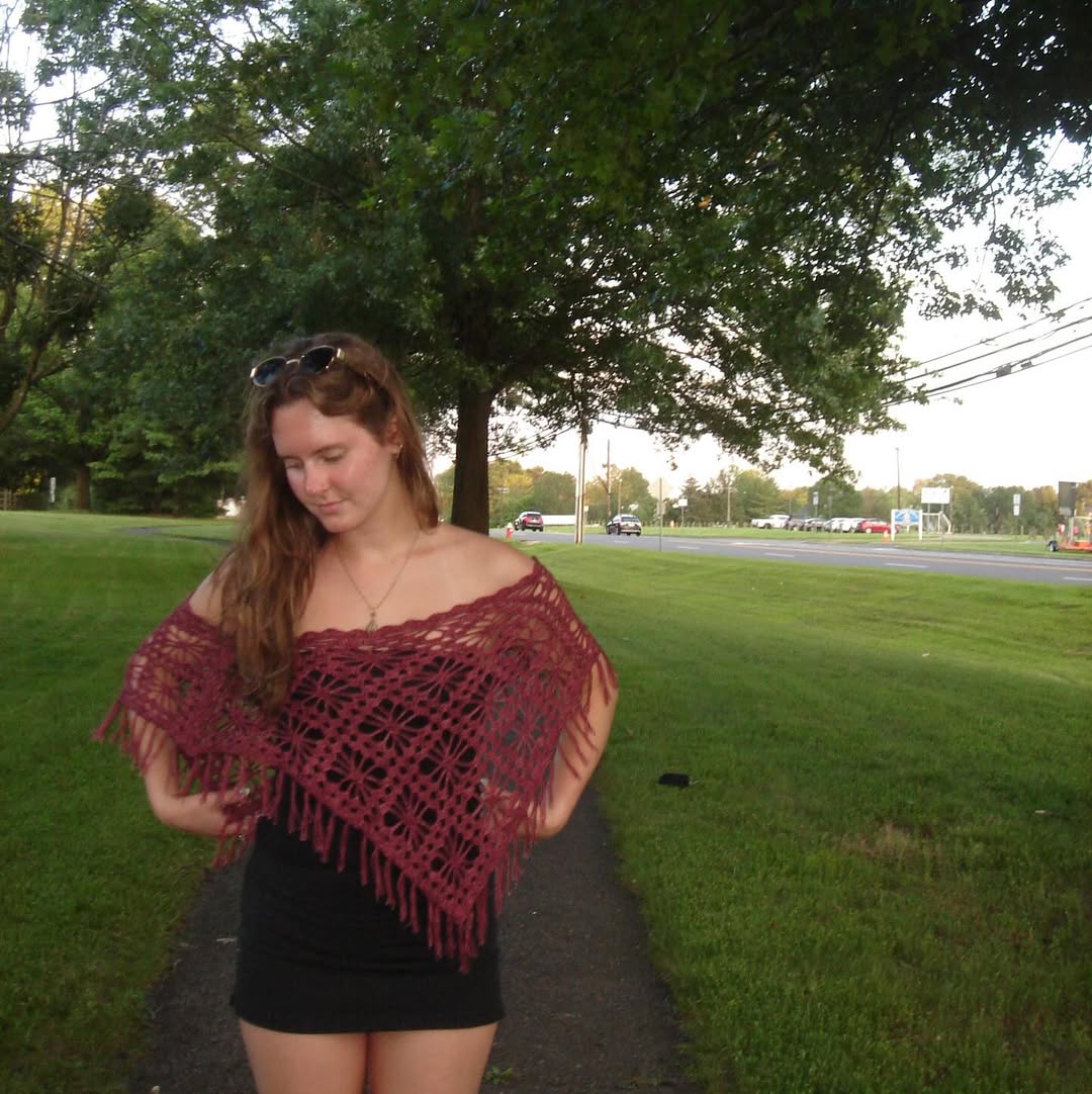 The Kyra Poncho Crochet Pattern