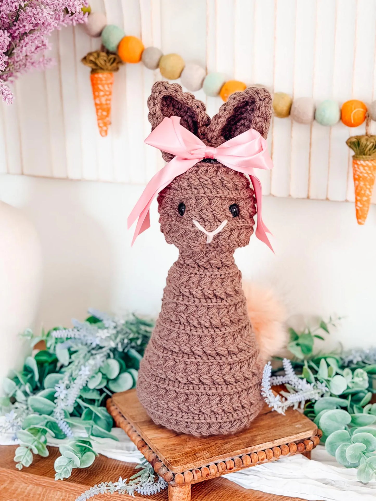 Wheat Stitch Bunny Crochet Pattern + Video (PDF)