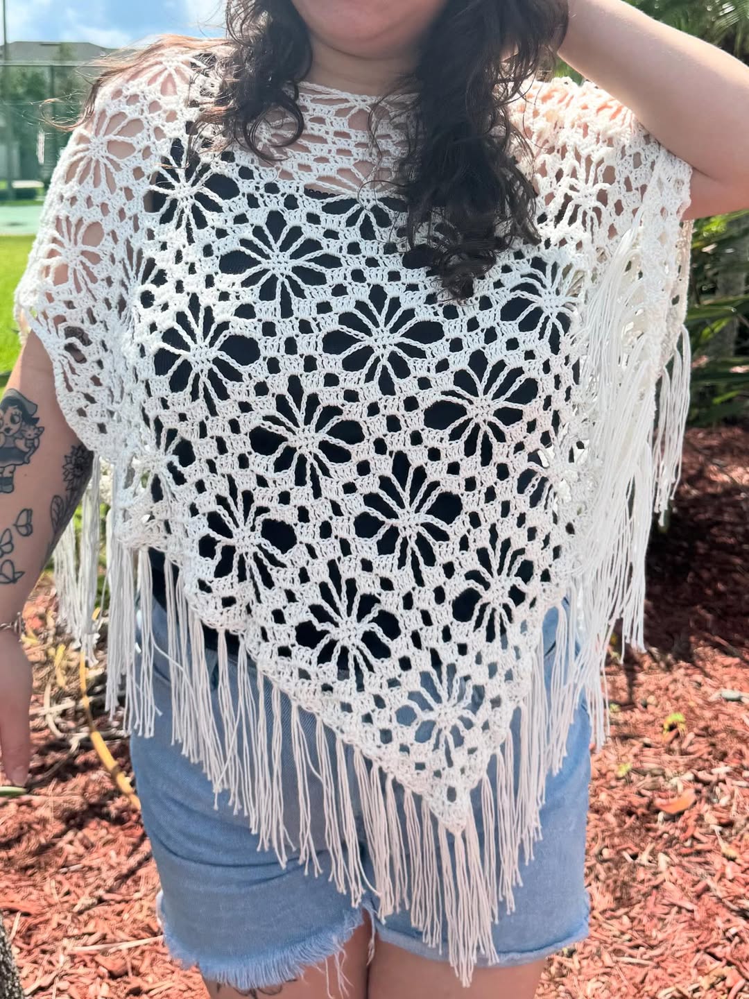 The Kyra Poncho Crochet Pattern