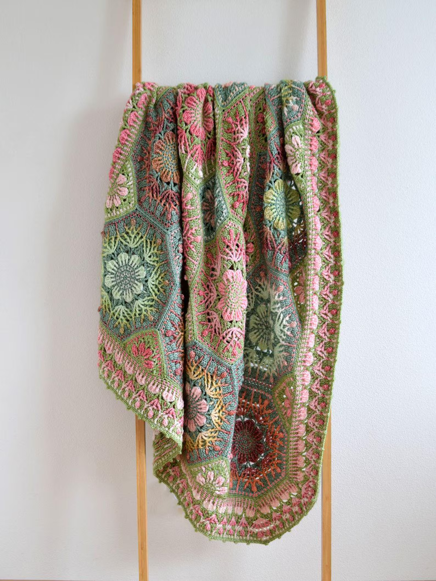 Fae Fleur mosaic blanket crochet Pattern