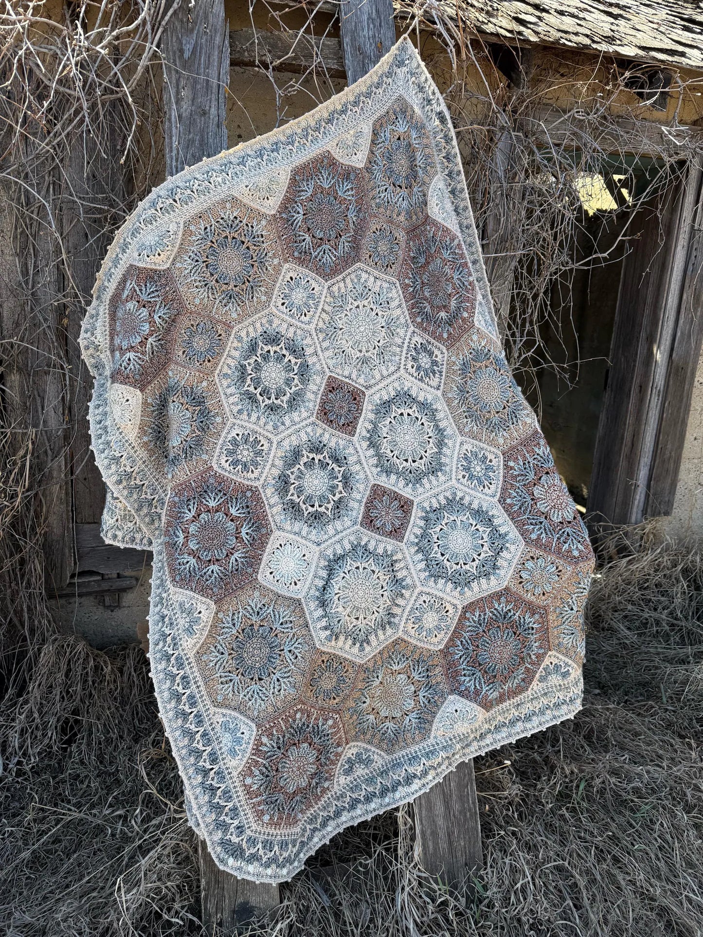 Fae Fleur mosaic blanket crochet Pattern