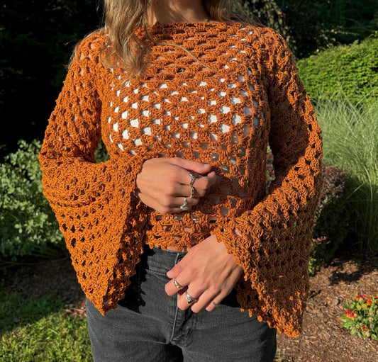 Vintage Granny Sweater Crochet Pattern