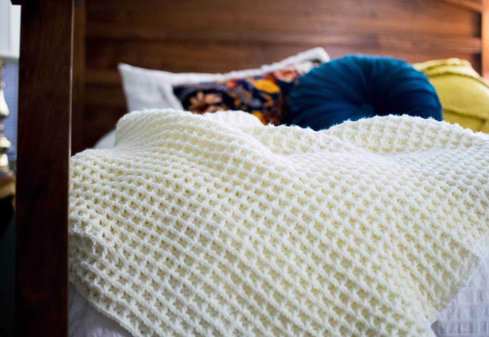 Waffle Blanket Crochet Pattern