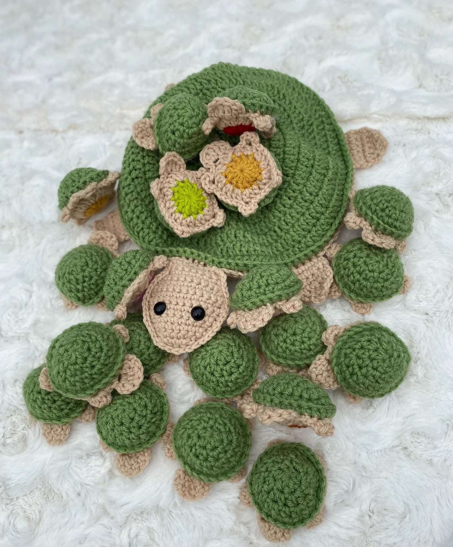 Turtle memory game Crochet Pattern