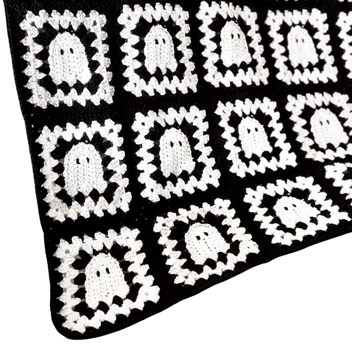 Ghost Granny Square Blanket Pattern Easy Halloween CROCHET PATTERN + Video