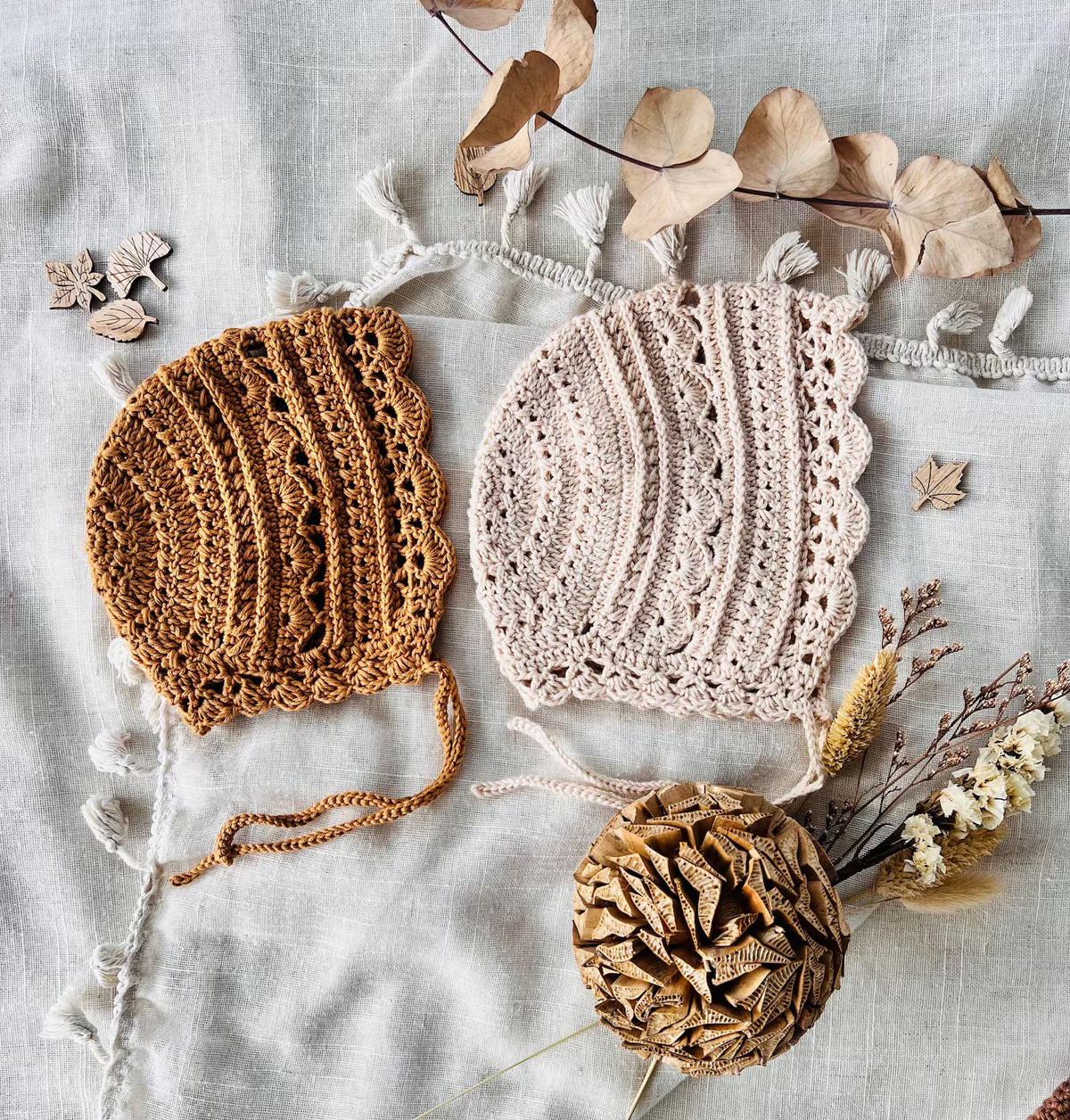 Lovely Baby Bonnet Crochet Pattern | Romantic Heirloom Style