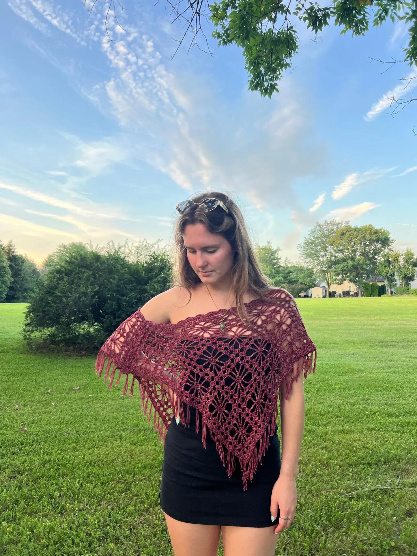 The Kyra Poncho Crochet Pattern