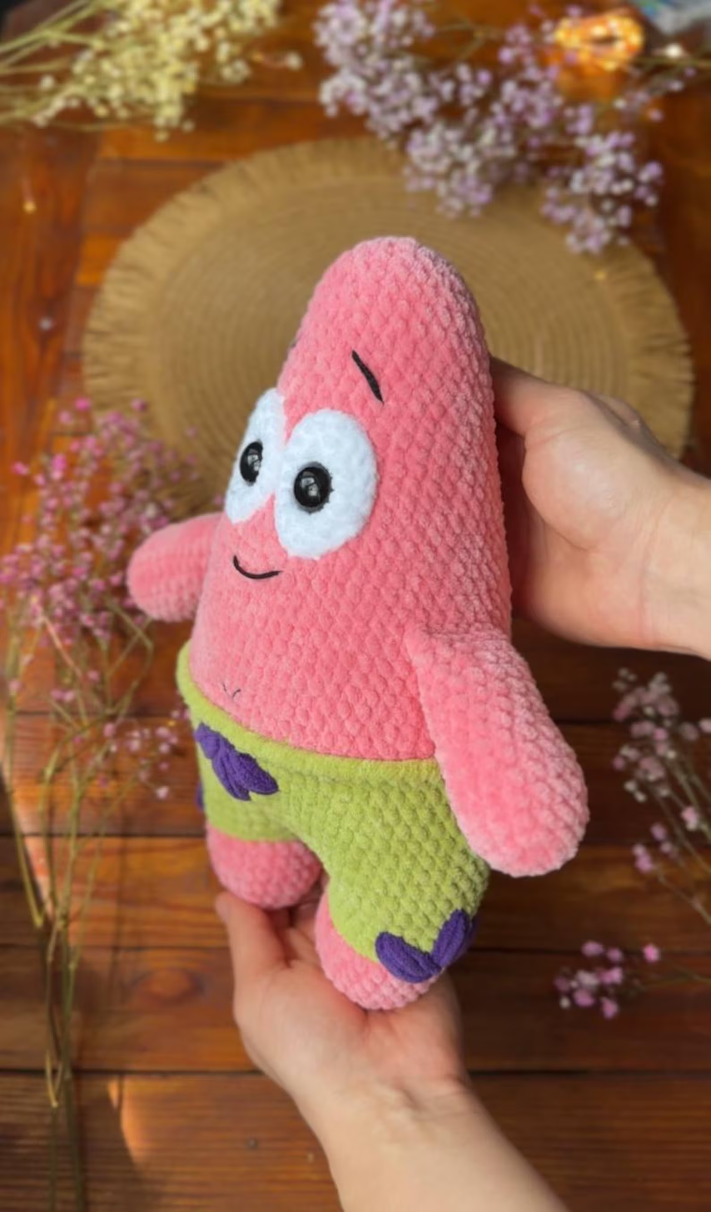 Pink Starfish Crochet Pattern Cute Ocean Amigurumi Toy