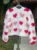 Heart Granny Square Cardigan Crochet Pattern