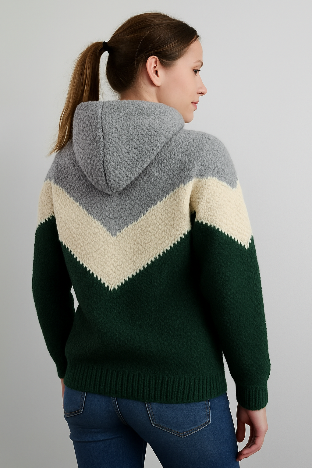 Crochet Hoodie Pattern | Optional Hood & Pocket | Sizes XS–3X