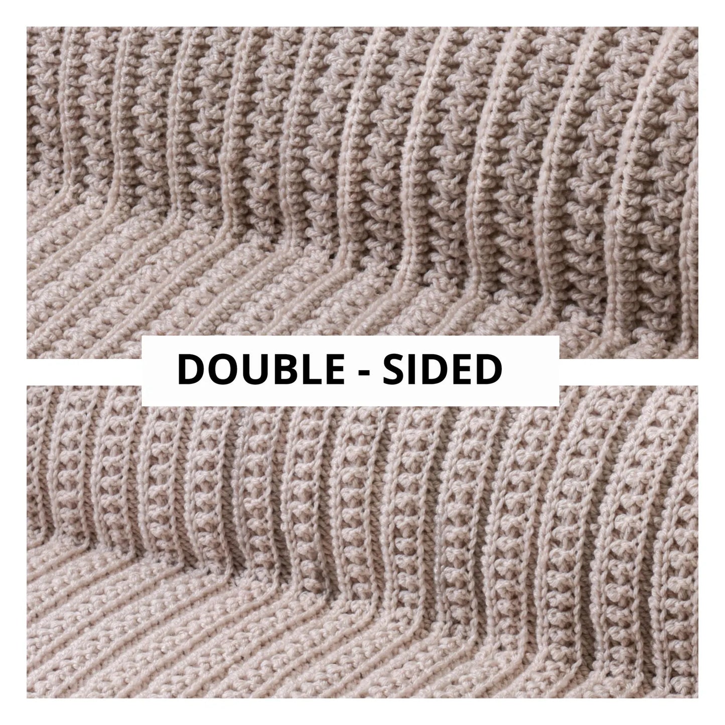 ATHENA Double Sides Blanket crochet pattern – 16 Sizes Lovey to King