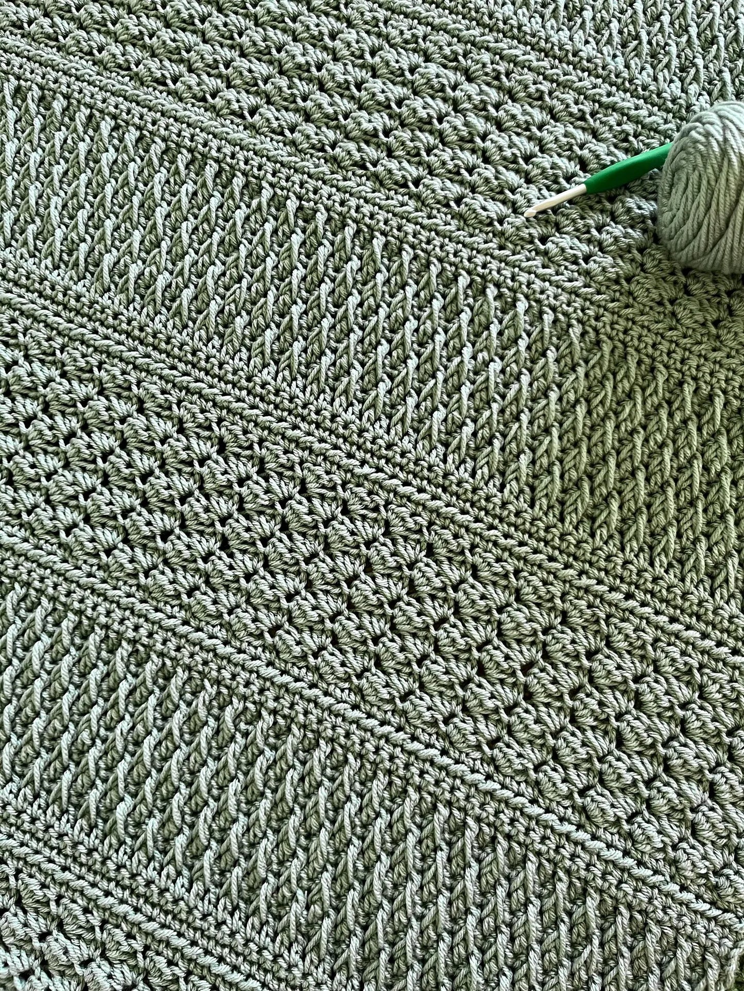 Field and Forest Crochet Throw Pattern, Blanket