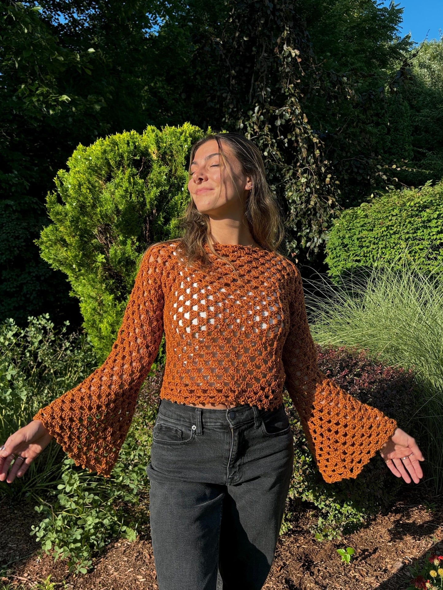 Vintage Granny Sweater Crochet Pattern