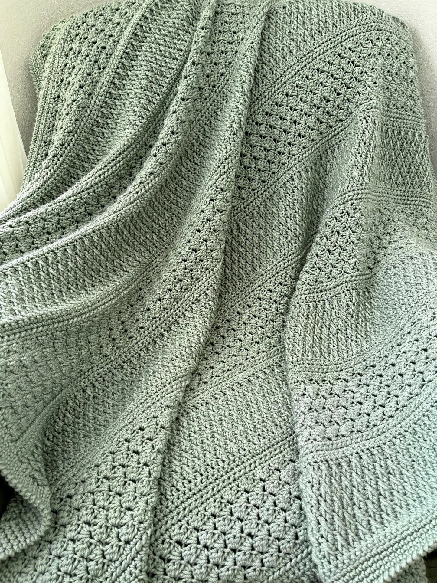 Field and Forest Crochet Throw Pattern, Blanket