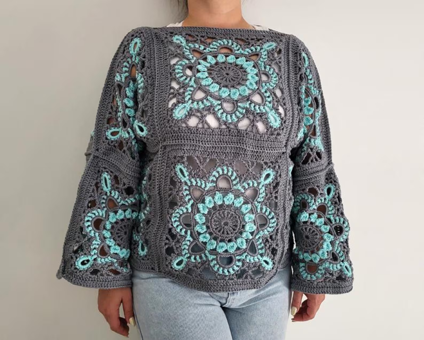 Turkish Granny Square Summer Top PDF Guide