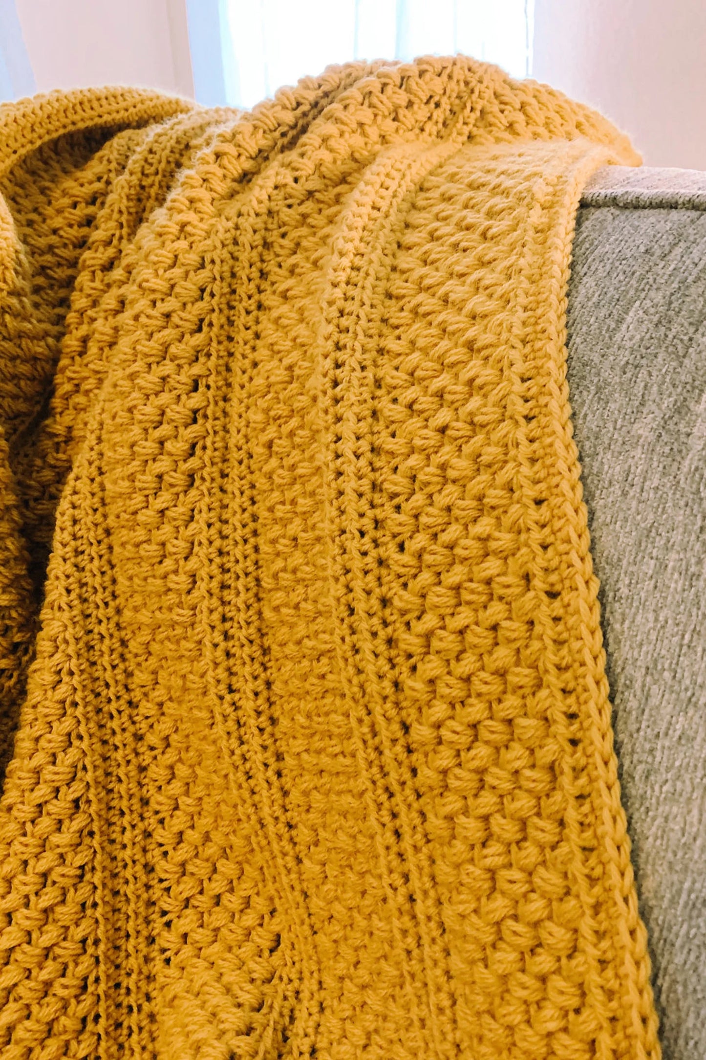 Finley Textured Blanket Crochet Pattern