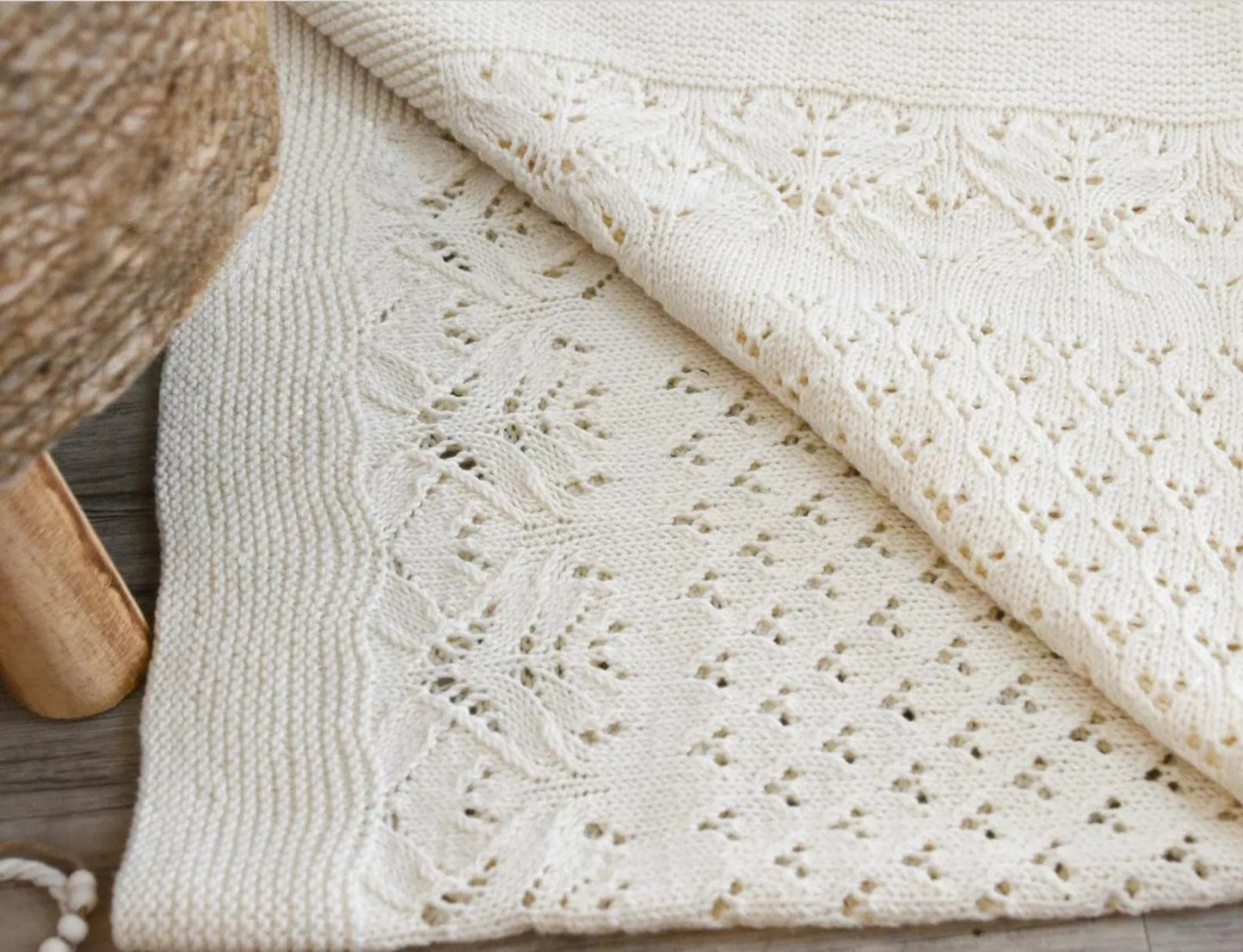 Lace Diamond Baby Set Knitting Pattern