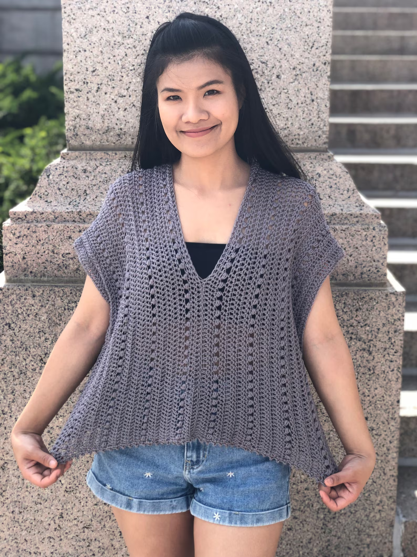 Summer Top Women's Blouse, Crochet Pattern