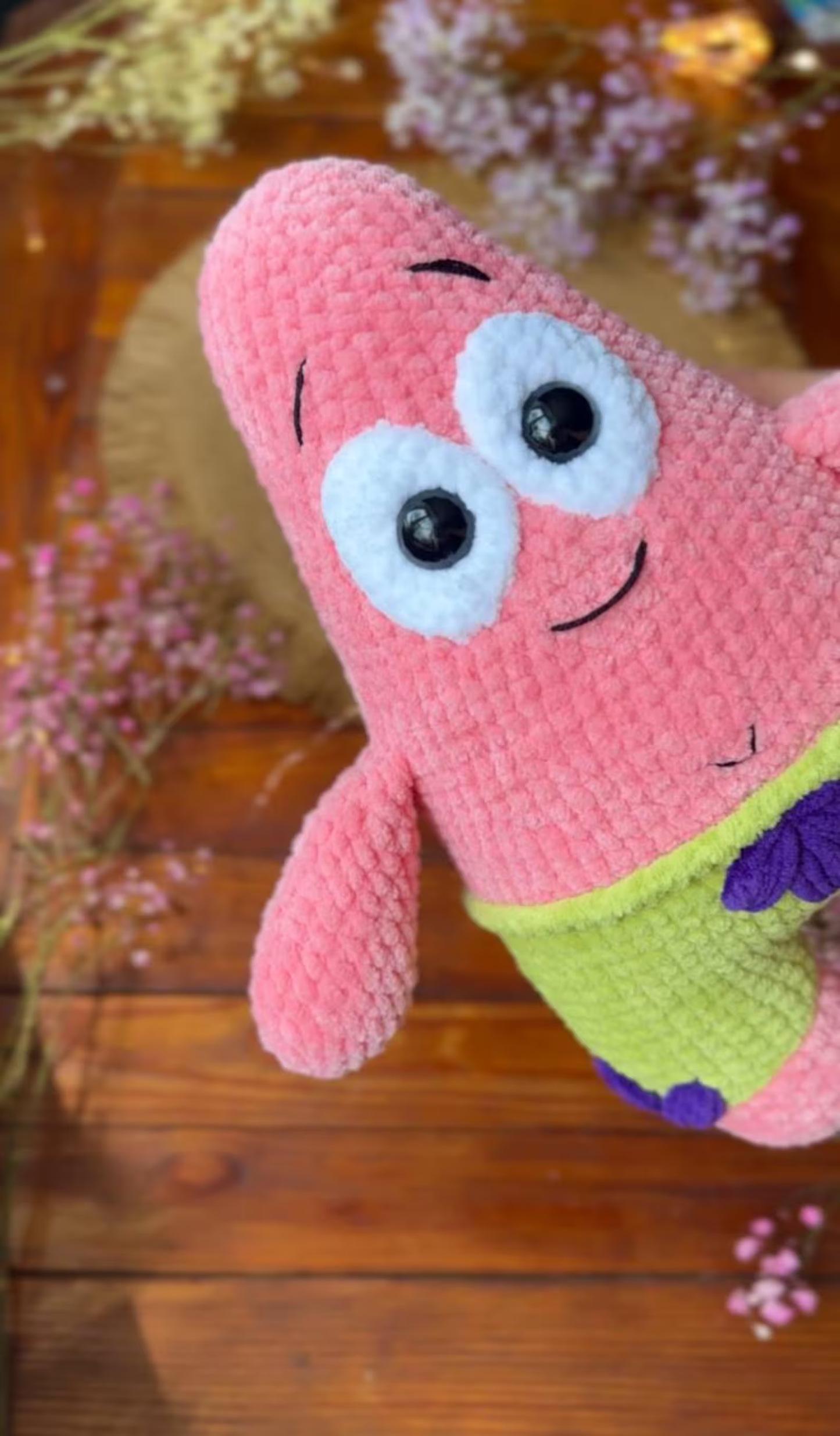 Pink Starfish Crochet Pattern Cute Ocean Amigurumi Toy