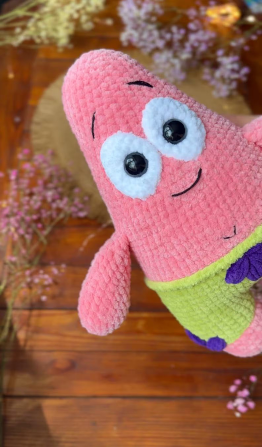 Pink Starfish Crochet Pattern Cute Ocean Amigurumi Toy
