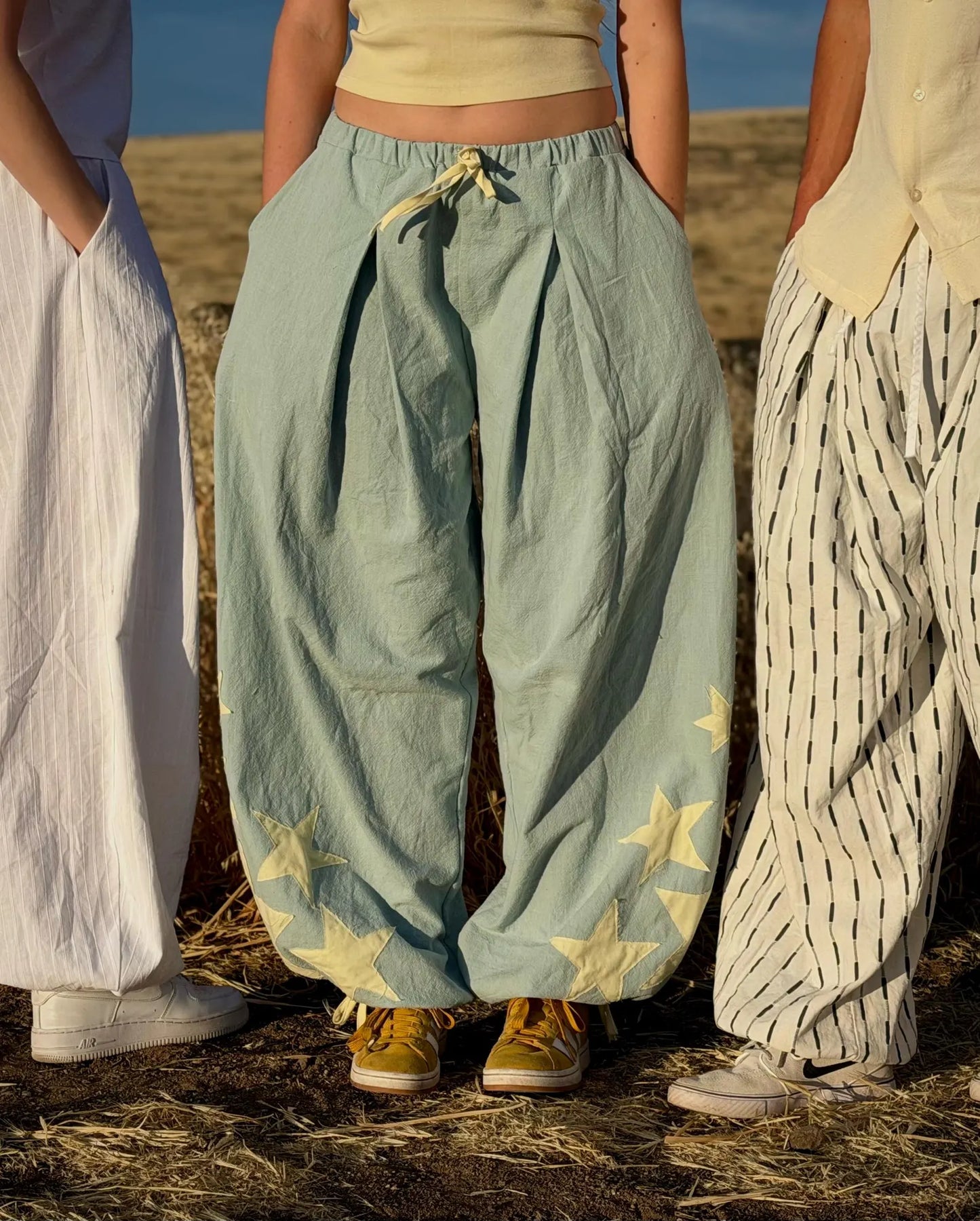 Brookside Barrel Pants PDF Sewing Pattern | Unisex | Pleats | Sizes 0-30 | Video Tutorial