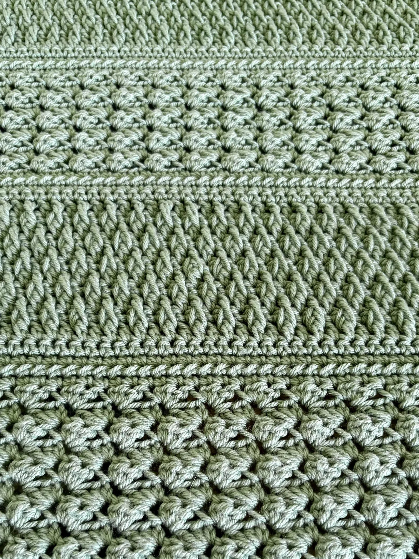 Field and Forest Crochet Throw Pattern, Blanket