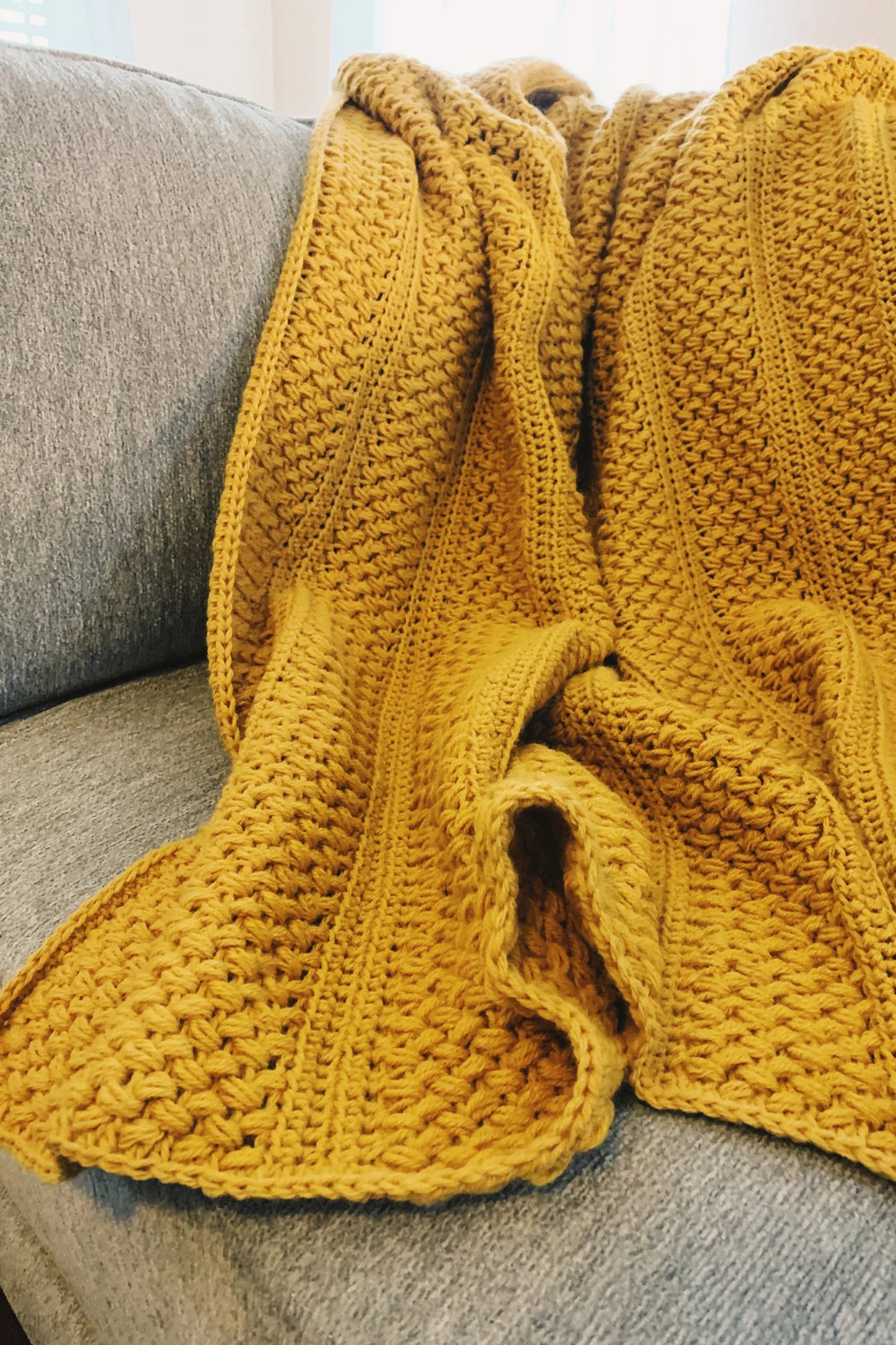 Finley Textured Blanket Crochet Pattern