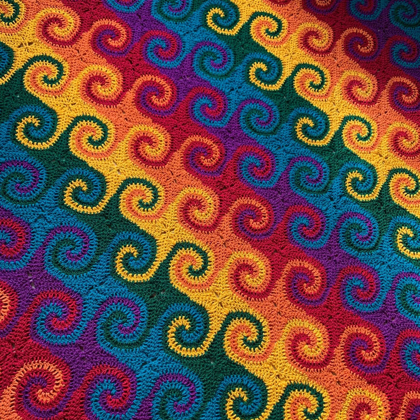 Rainbow Galaxy Blanket Crochet Pattern