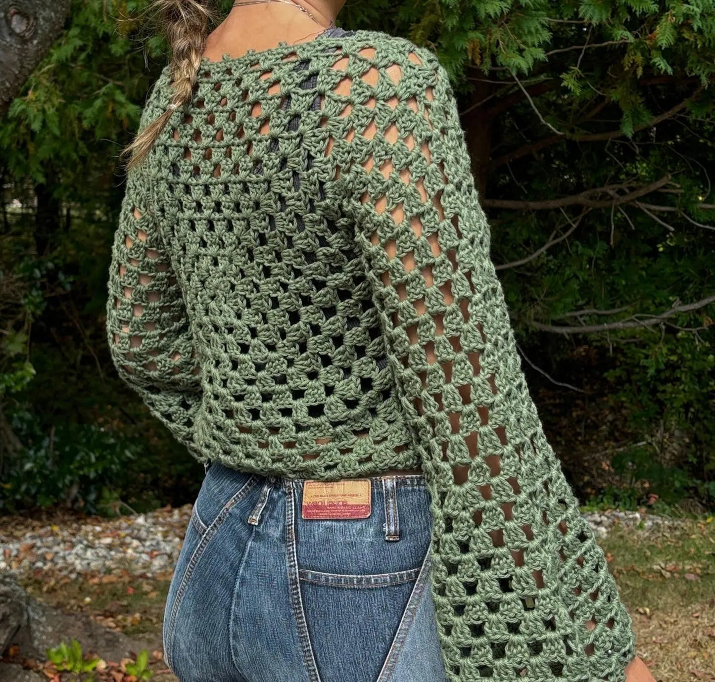 Vintage Granny Sweater Crochet Pattern
