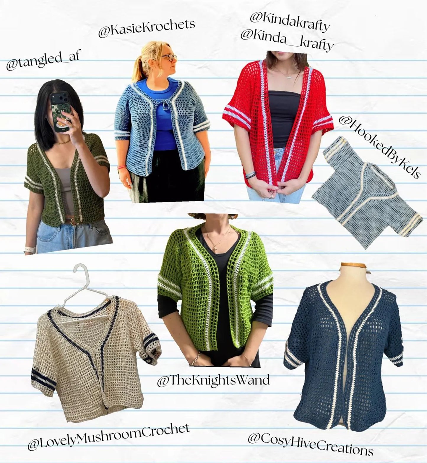 Batter Up Top - Crochet Sports Top/Cardigan Pattern