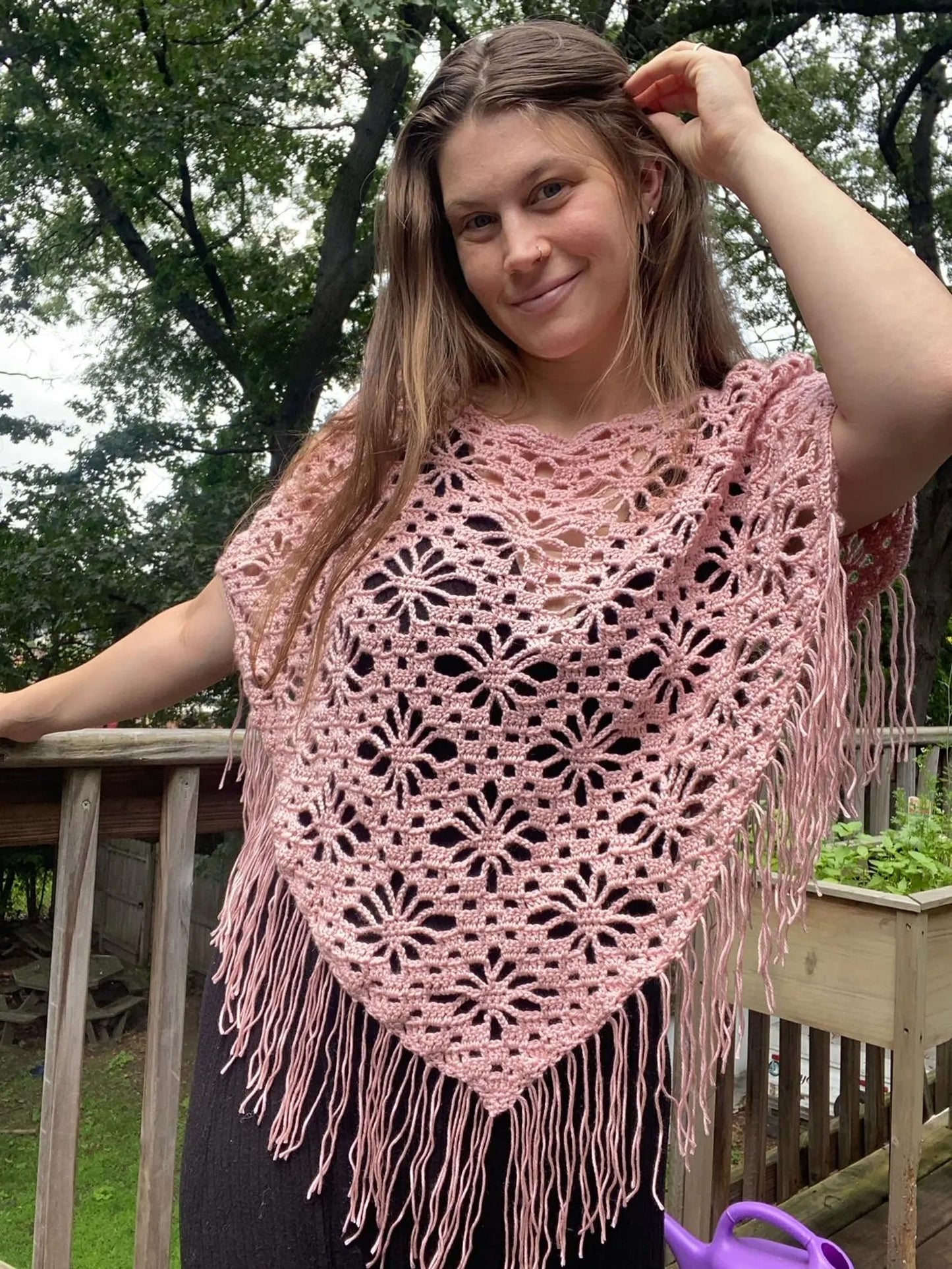 The Kyra Poncho Crochet Pattern