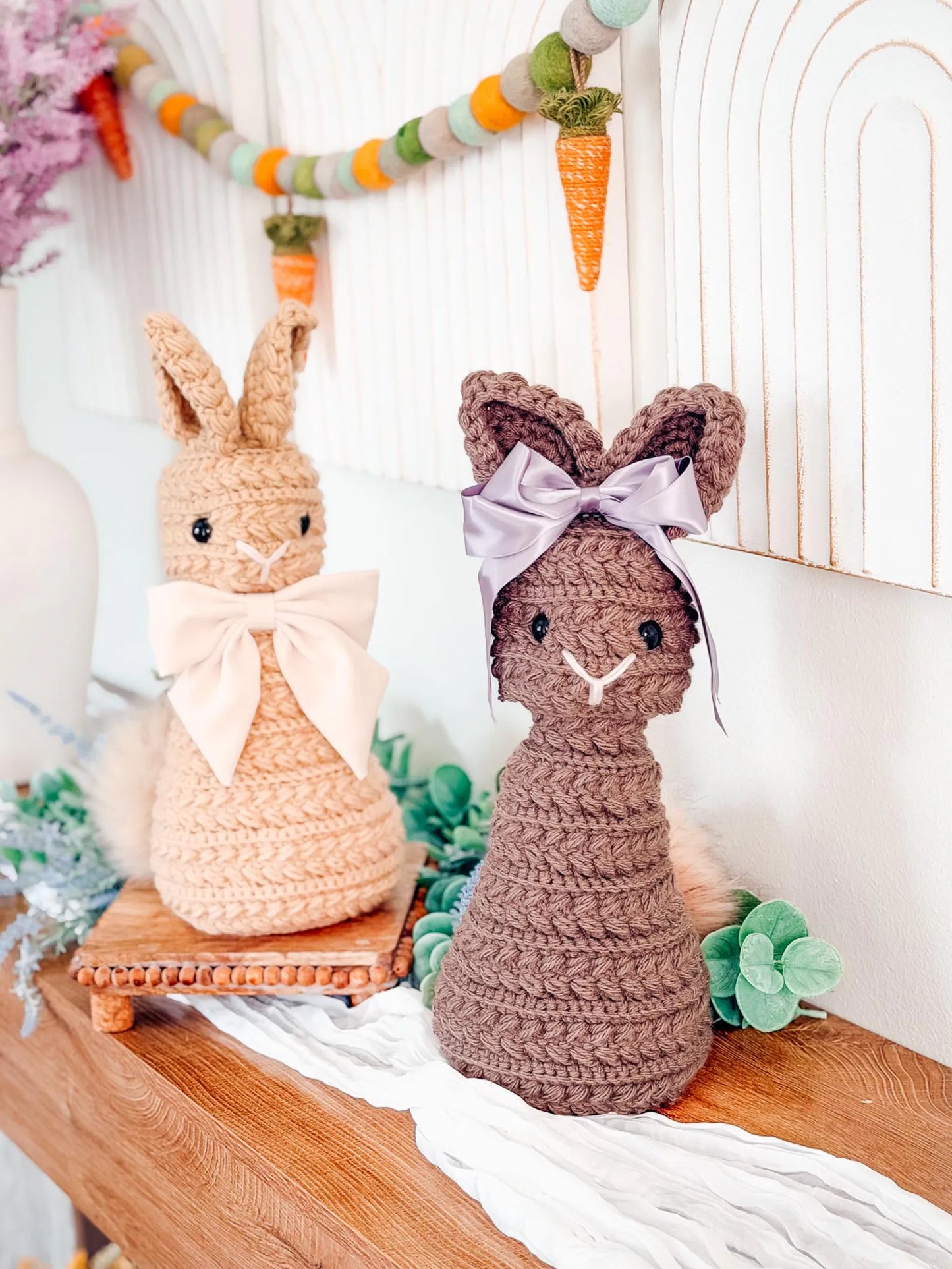 Wheat Stitch Bunny Crochet Pattern + Video (PDF)