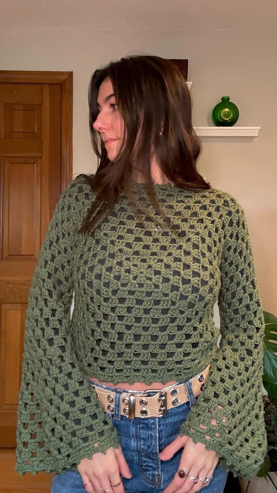 Vintage Granny Sweater Crochet Pattern