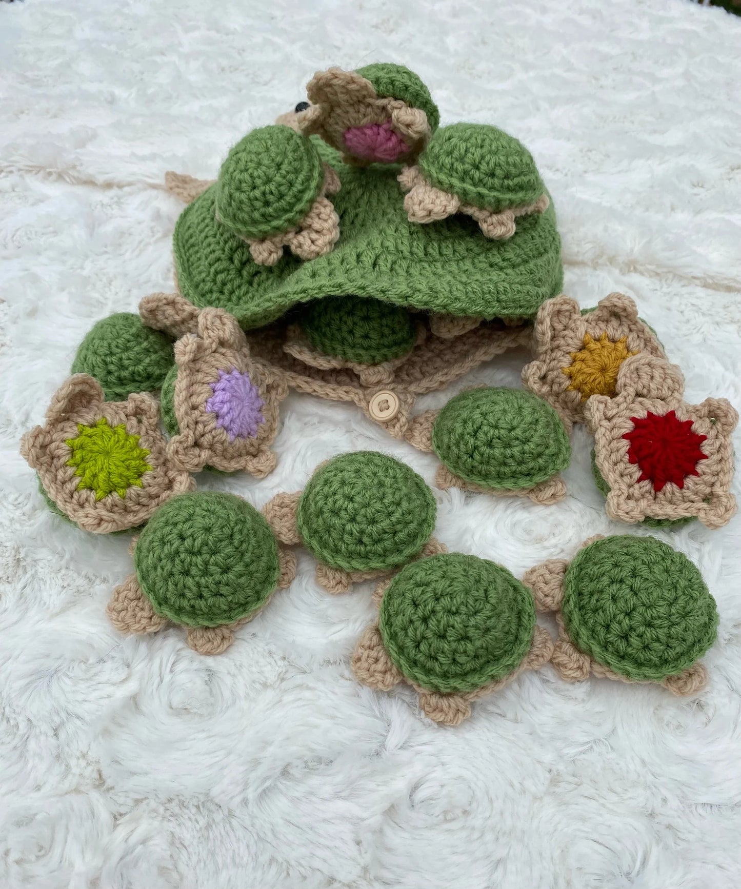 Turtle memory game Crochet Pattern